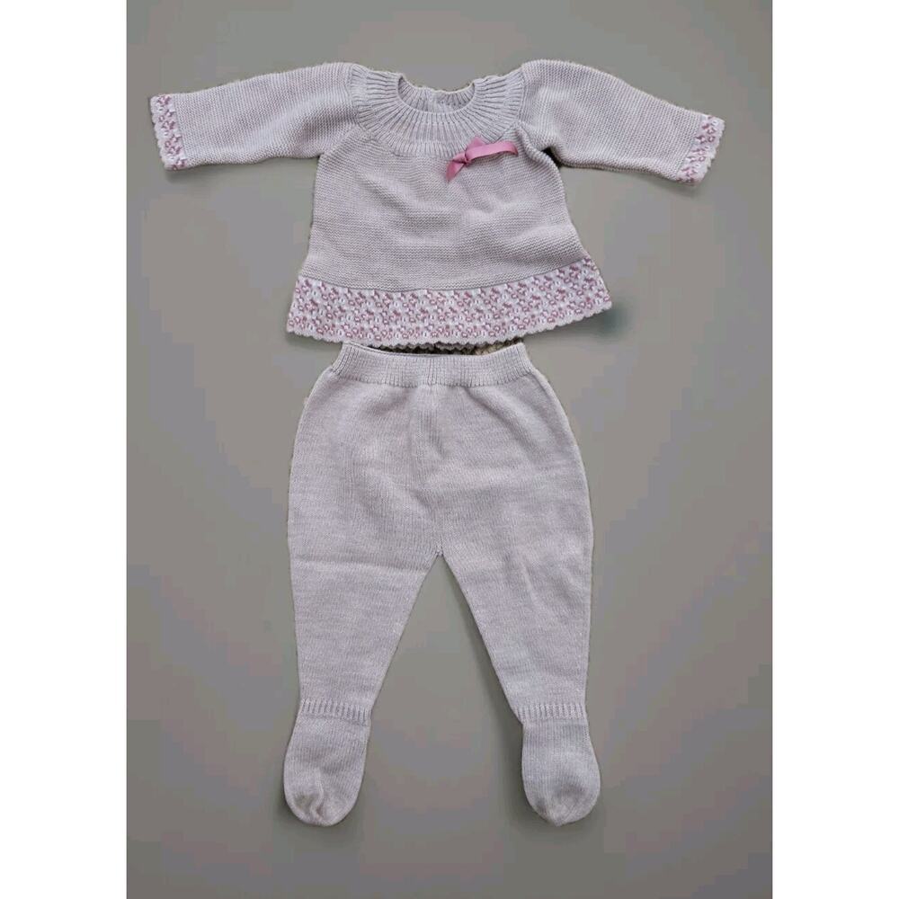 Mac Illusion Knitted‎ Set Spanish Instagram Celeb Pink 3mos